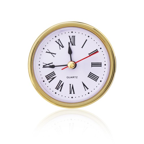 Mini round quartz clock - round,